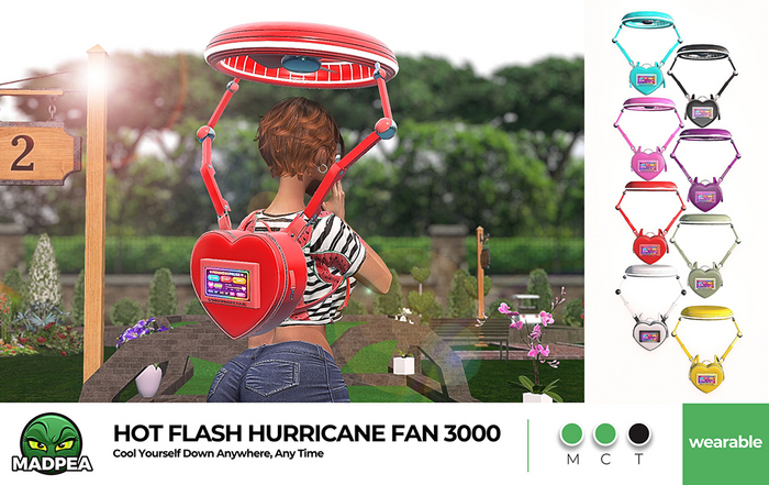 MadPea Hot Flash Hurricane Fan 3000