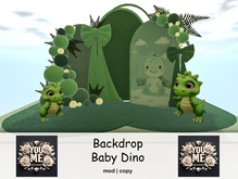 {You&Me Designs} Dino Green Backdrop