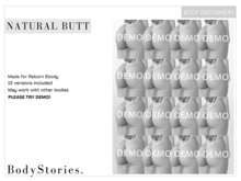 [BodyStories] -DEMO- Natural Butt -//- Reborn Deformers
