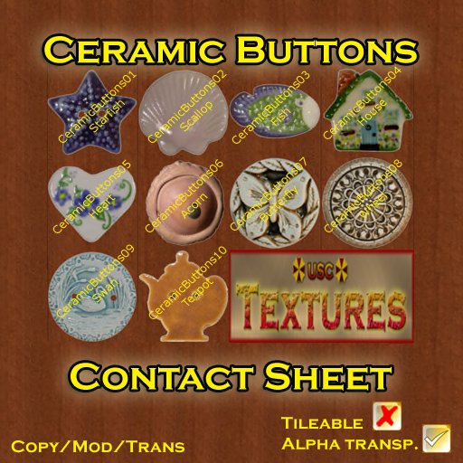 USC Textures - Ceramic Buttons - Box 1