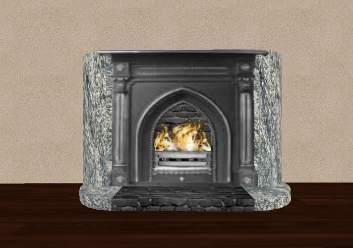 The Gothic Victorian Fireplace by Drebin Designs