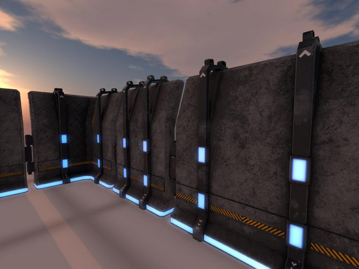 Second Life Marketplace - [TMN] Modular Defence Wall – Expandable Mesh ...