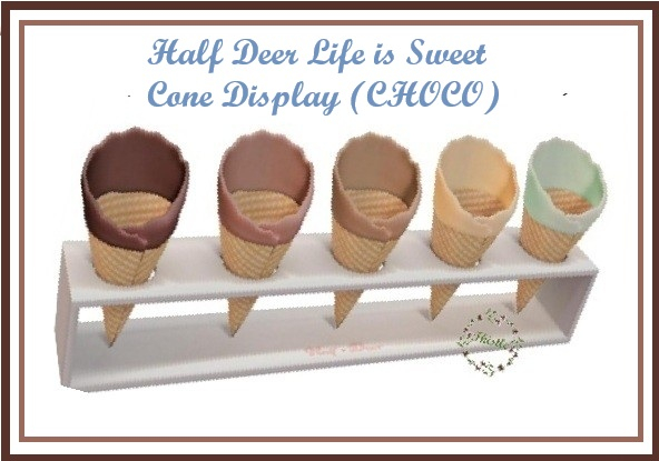+Half-Deer+ Life is Sweet - Cone Display (Choco)