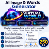AI Image & Word Generator - HUD