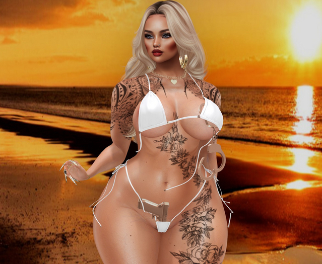 Rogue  Top & Bottom -White  SET LARAX MAITREYA