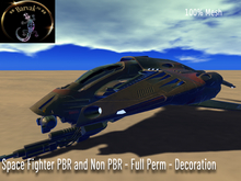 Barvak™- Space Fighter PBR / NonPBR - Full Perm - Decoration