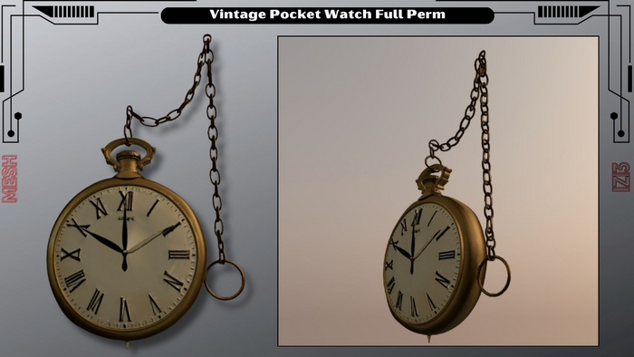 Vintage Pocket Watch Full Perm