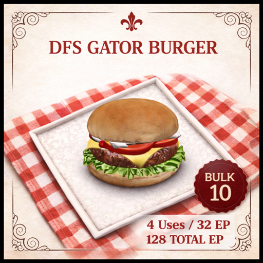 Second Life Marketplace - [10] DFS Gator Burger - BULK - ACTUAL ITEM