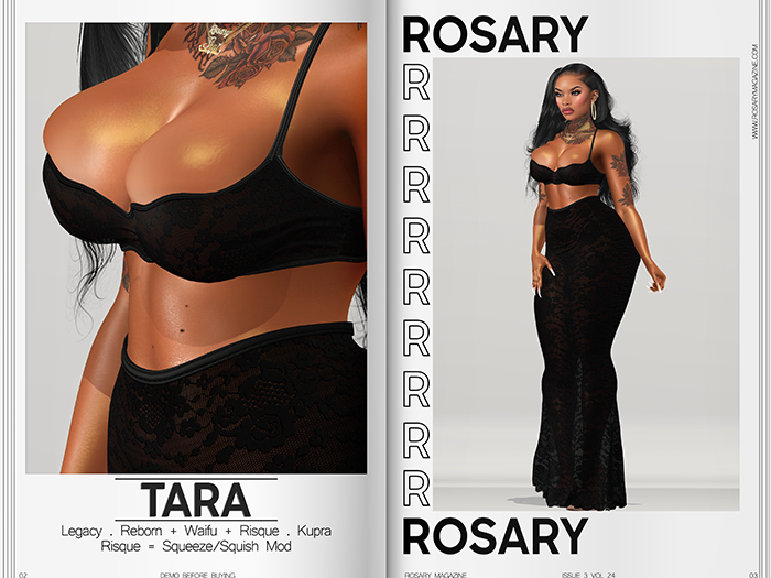 Rosary. Tara . Set Black