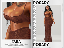 Rosary. Tara . Set Brown
