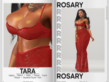 Rosary. Tara . Set Red