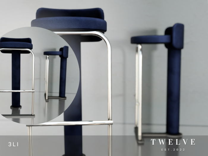 TWELVE - Balenciego Stool - Navy