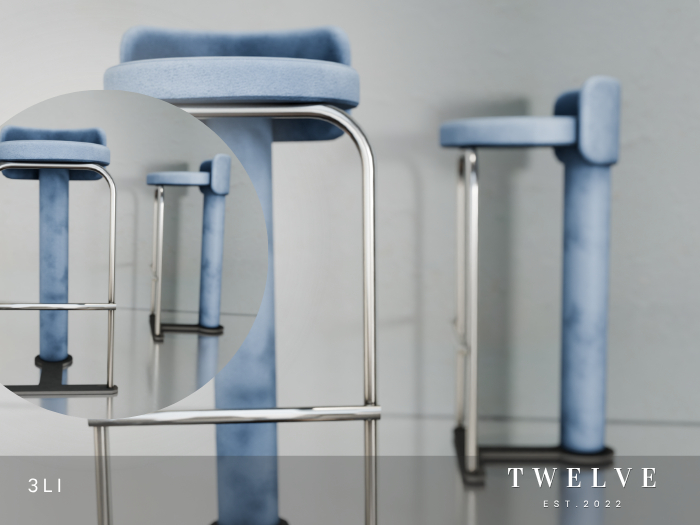 TWELVE - Balenciego Stool - Powder