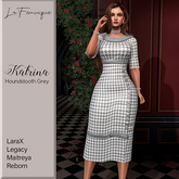 La Feminique Katrina Houndstooth Grey