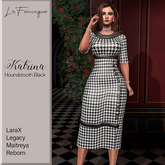 La Feminique Katrina Houndstooth Black 