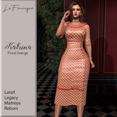 La Feminique Katrina Floral Orange