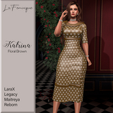 La Feminique Katrina Floral Brown
