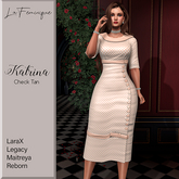 La Feminique Katrina Check Tan