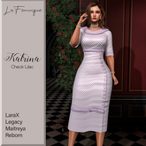 La Feminique Katrina Check Lilac 