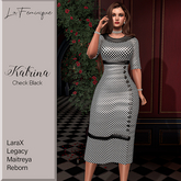 La Feminique Katrina Check Black