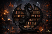 Dragon Bookshelf Sculpture – Fantasy Library Guardian Display