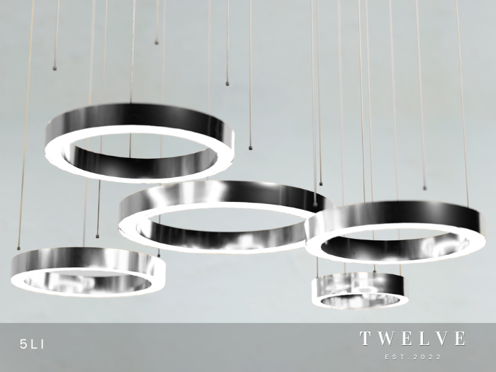 TWELVE - Eniola Chandelier - Silver