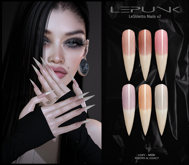 [ LePunk ] LeStiletto Nails v2 [ADD]