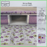 Area Rug - Lovely Lilacs - { collect }