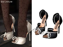 SOJOUR - Feyre pumps - black & white