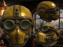 Archangel Creations 231 steampunk yellow helme(wear to unpack)