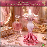 Max Luxury - Collectible Candles 'Divine Lady Rose'
