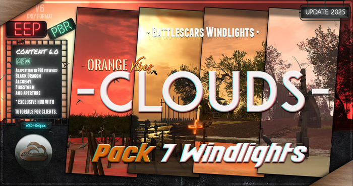 - BATTLESCARS WINDLIGHTS - CLOUDS - ORANGE VIBES 6.0 (EEP / PBR)