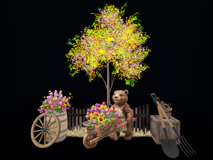 MC Springtime Country Garden Bear Set 