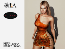 LA-Unpack Clara Dress   Orange