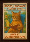 Fluffingtons Cat Art - Funny Lemonade Frame