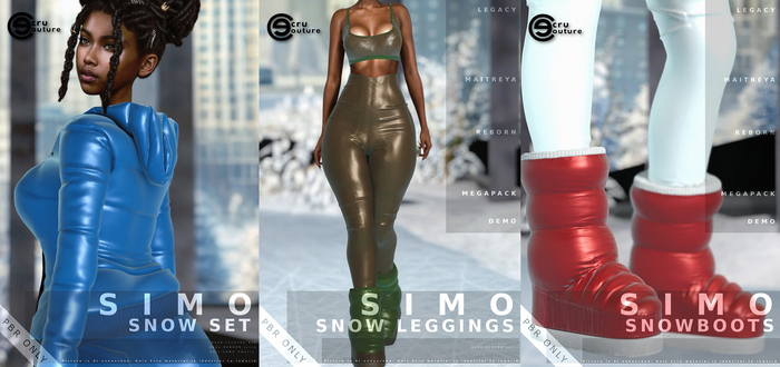 Box Simo Second Life Marketplace - Ecru Couture - Simo Boot - Reborn