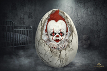 Creepy Clown Baby Egg – Haunted Horror Doll Sculpture