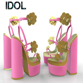 Gold Flower HEELS REBORN
