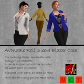 Avondale Roll Sleeve Blazer CS3