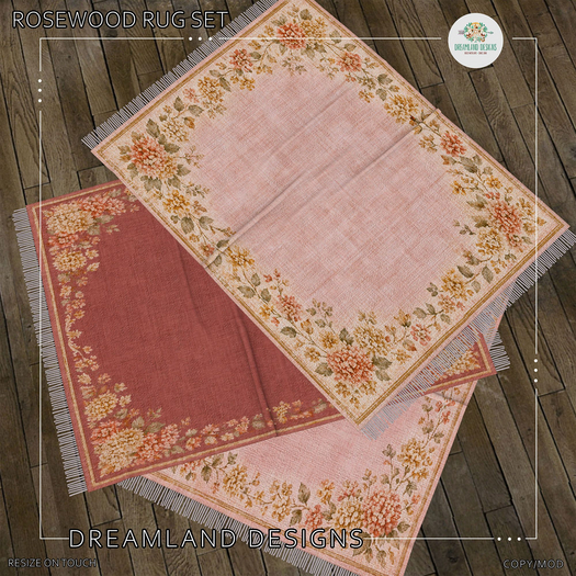 DD Rosewood Rug Set