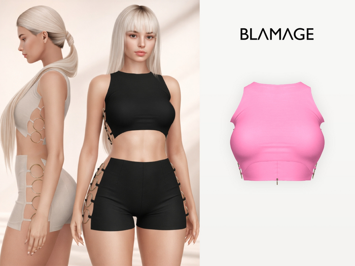 Blamage - Jade Top - Sugar Pink