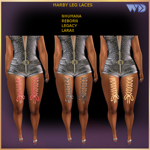 WAD DESIGNS MARBY LEG LACES