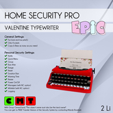 [EPIC Security] Valentine Typewriter (ADD ME)
