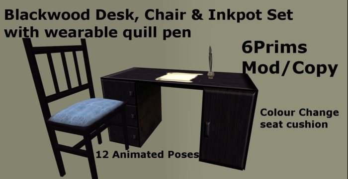 Blackwood Desk Set