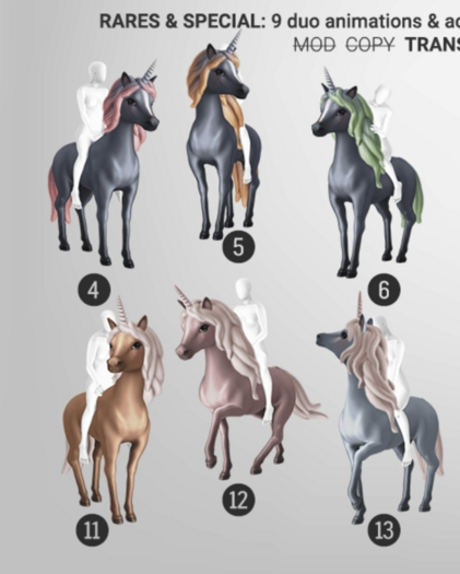 SEmotion Libellune Celestial Unicorn Rideable COMMON 06