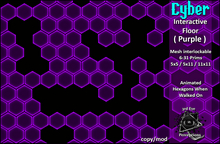 Cyber Interactive Floor ( Purple Set )