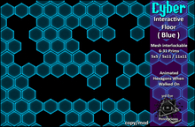 3rd eye ( ADD ME ) Cyber Interactive Floor ( Blue Set )