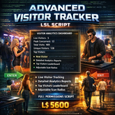 Advanced Second Life Visitor Tracker Script | Real-Time Analytics, Avatar Tracking System, Full Permissions LSL Tool