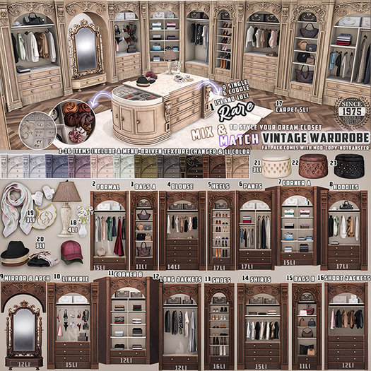 [Since1975] Vintage Wardrobe FULL SET with RARE