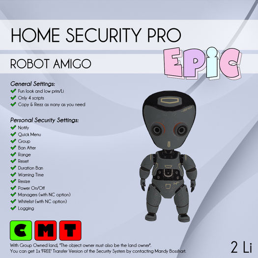 [EPIC Security] Robot Amigo (ADD ME)